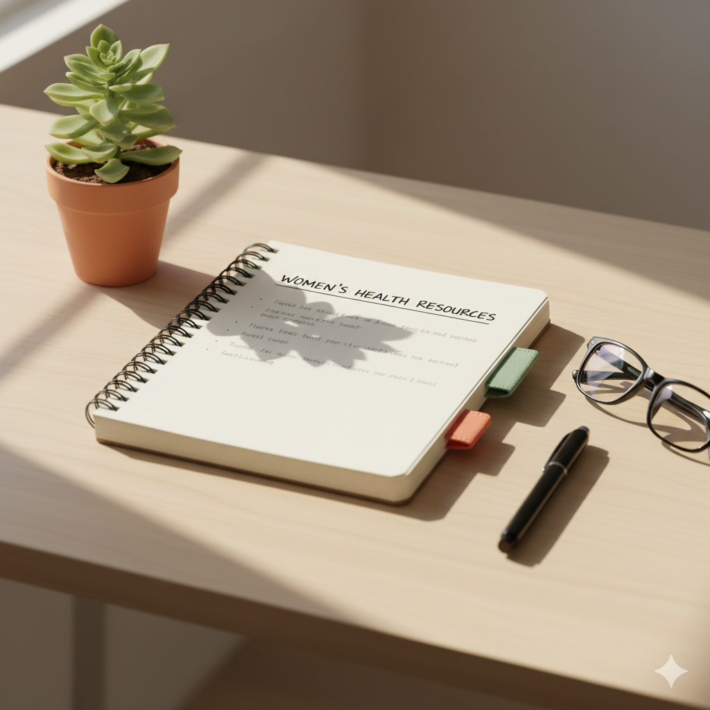 Curated collection of trusted women's health resources and educational materials